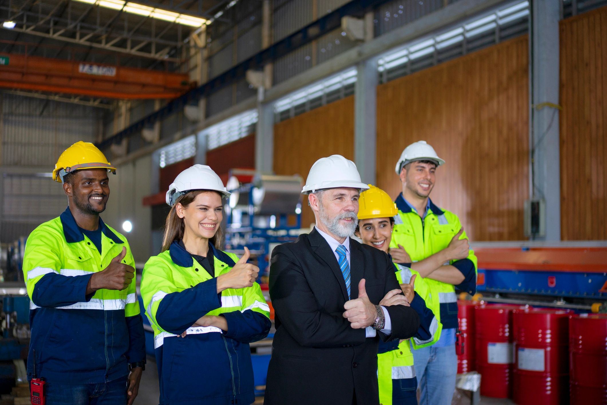 Engineer in industrial facility